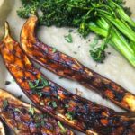 Grilled Japanese Eggplant and Broccolini