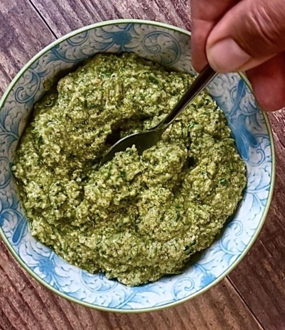 Garlic Scape Walnut Pesto