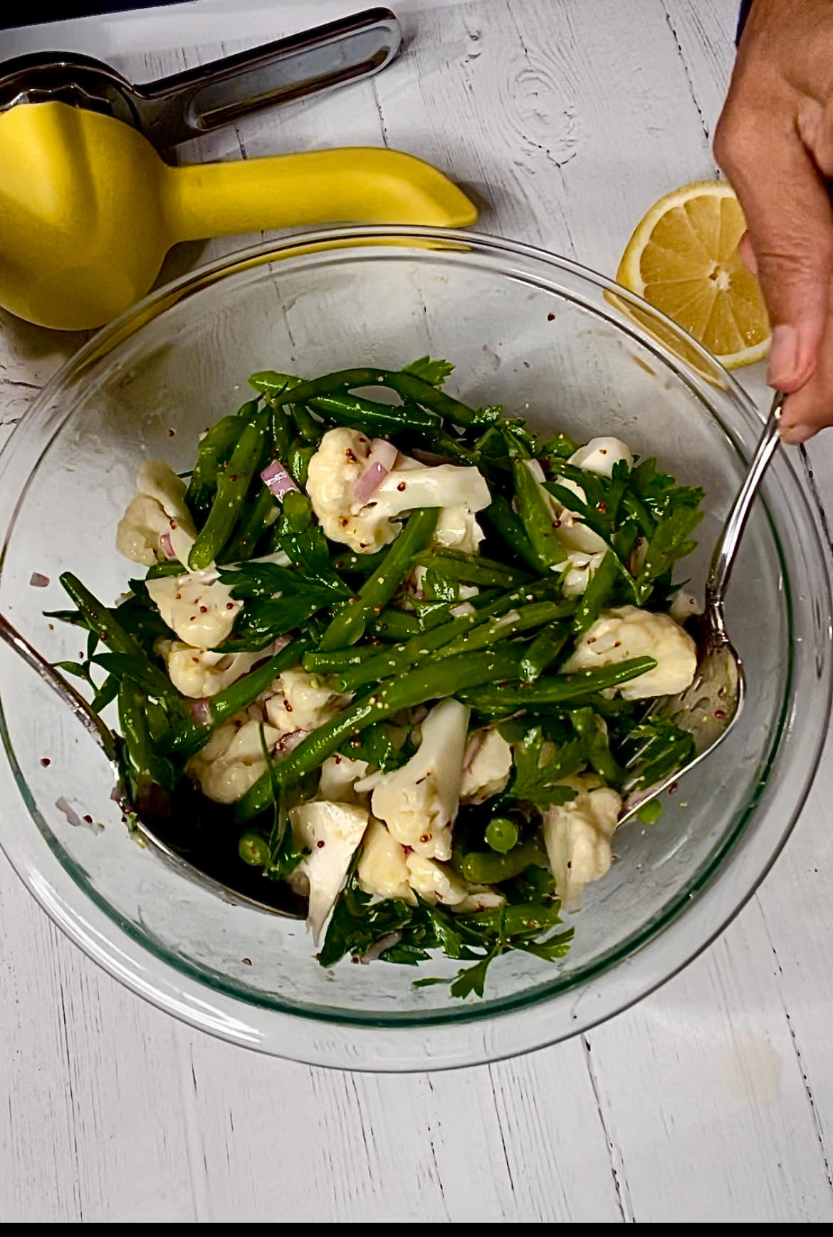 Green Bean Cauliflower Salad