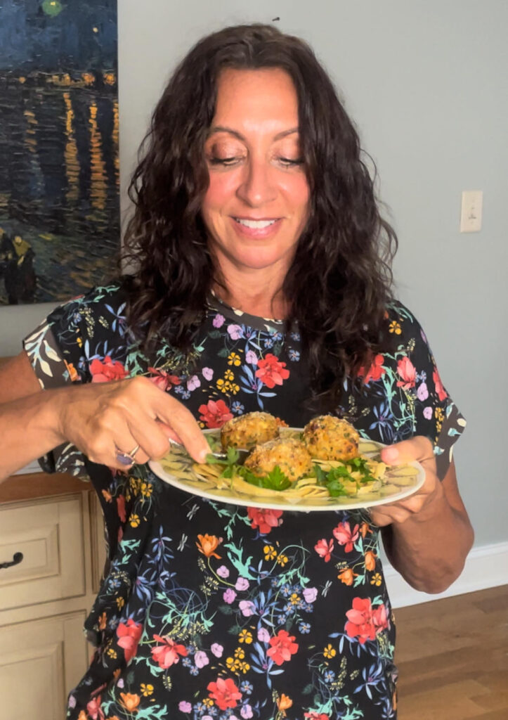 Tasting the Greek Chicken Meatballs