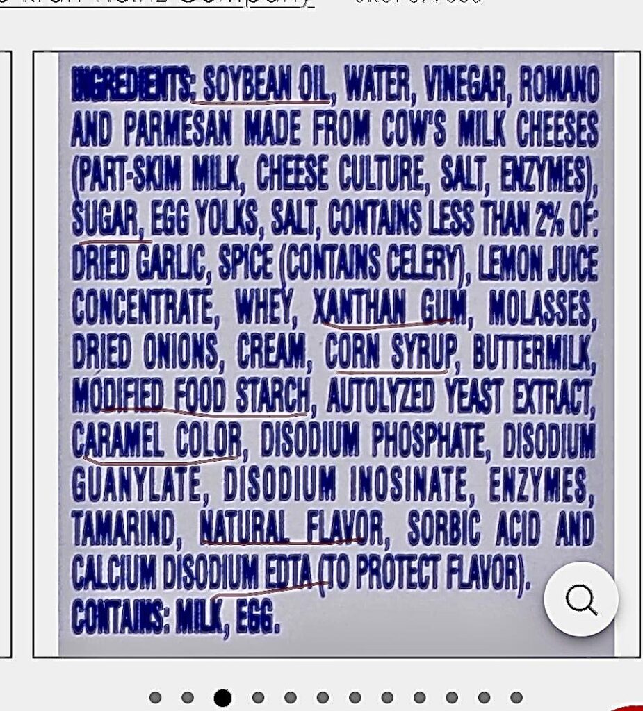 Cheap Oils Sugars and Chemicals in Bottled Caesar Dressing