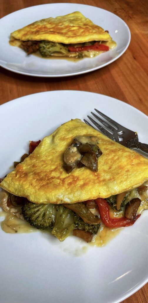 Protein and Veggie Packed Breakfast Made in Our Condo